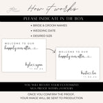 Happily Ever After Wedding Welcome Sign, Welcome To Our Happily Ever After Personalized Sign, Quote Wedding Welcome Sign Printed