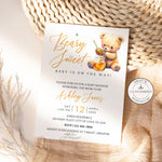 Teddy Bear Custom Baby Shower Invitation, A Beary Sweet Baby Is On The Way, Teddy Bear Honey Baby Shower Evite Digital Download Invitation