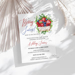 Strawberry Blueberry Custom Baby Shower Invitation, A Berry Sweet Baby Is On The Way, Fruit Berries Baby Shower Evite Digital Download