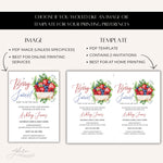 Strawberry Blueberry Custom Baby Shower Invitation, A Berry Sweet Baby Is On The Way, Fruit Berries Baby Shower Evite Digital Download