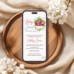 Strawberry Blueberry Custom Baby Shower Invitation, A Berry Sweet Baby Is On The Way, Fruit Berries Baby Shower Evite Digital Download