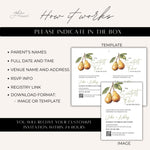 Sweetest Pear Twins Baby Shower Invitation, Pear Pair Twins Co Ed Couples Baby Shower Invite, Twin Babies Fruit Themes Joint Shower Evite