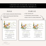 Bubbles and Brews Baby Shower Invitation, Co Ed Couples Baby Shower Invite, Bubbly Baby Shower, Wine, Beer, Champagne Joint Shower Evite