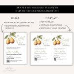 Sweetest Pear Twins Baby Shower Invitation, Pear Pair Twins Co Ed Couples Baby Shower Invite, Twin Babies Fruit Themes Joint Shower Evite