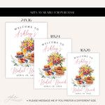 Bridal Brunch Custom Printed Welcome Sign, Floral Bridal Shower Brunch Personalized Welcome Sign, Bridal Brunch Floral Mimosa Welcome Sign