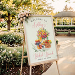 Bridal Brunch Custom Printed Welcome Sign, Floral Bridal Shower Brunch Personalized Welcome Sign, Bridal Brunch Floral Mimosa Welcome Sign