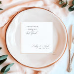 Personalized Wedding Rehearsal Dinner Napkins, Tomorrow I Marry My Best Friend Custom Rehearsal Napkin, Cocktail & Luncheon Rehearsal Napkin
