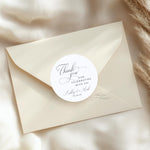 Custom Wedding Thank You Stickers, Personalized Favor Labels, Envelope Seals, Gift Bag Wine Bottle Stickers