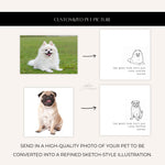 Custom Wedding Dog Napkins, Pet Portrait Cocktail Napkins, Personalized Dog Wedding Napkins, Black & White Pet Napkins, Wedding Bar Napkins