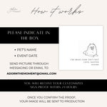 Custom Wedding Dog Napkins, Pet Portrait Cocktail Napkins, Personalized Dog Wedding Napkins, Black & White Pet Napkins, Wedding Bar Napkins
