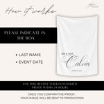 Custom Wedding Head Table Decor, Personalized Sweetheart Table Runner, Bridal Dinner Sign, Minimalist Wedding Decor