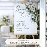 Custom Printed Snow In Love Winter Bachelorette, Bridal, Baby Shower Welcome Sign