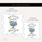 She Found Her Main Squeeze Napkins, Lemon Bridal Shower Napkins, Amalfi Coast Bachelorette Decor, Mediterranean Italy Wedding Shower Napkins