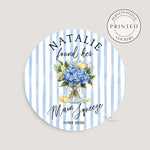 She Found Her Main Squeeze Stickers, Lemon Bachelorette Party Stickers, Personalized Bridal Shower Favor Labels, Lemon Italy Citrus Theme
