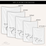 Custom Wedding Head Table Decor, Personalized Sweetheart Table Runner, Bridal Dinner Sign, Minimalist Wedding Decor