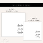Custom Wedding Timeline Napkins, Love Story Napkins, First Day Yes Day Best Day, Personalized Wedding Engagement Proposal Date Napkins