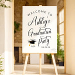 Custom Graduation Decor Bundle, Welcome Sign, Backdrop Banner, Gift Tags & Advice Cards, Personalized Graduation Party Set, Grad Party Decor