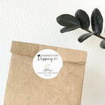 Personalized Graduation Stickers, Thanks For Popping By Popcorn Graduation Party Favor Stickers, Graduation Kettle Corn Treat Bag Labels