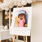 Custom Graduation Welcome Sign with Baby Photo, Look Who Graduated Sign, Personalized Grad Party Decor, High School College Graduation Sign