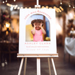 Custom Graduation Welcome Sign with Baby Photo, Look Who Graduated Sign, Personalized Grad Party Decor, High School College Graduation Sign