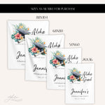 Aloha Grad Graduation Backdrop Banner, Tropical Graduation Party Decor, Hawaiian Luau Grad Party Tapestry, Personalized Graduation Banner